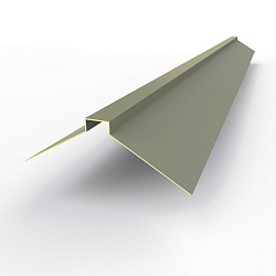 Конек фигурный 0,45 мм RAL 7023 оцинкованный, с порошковым покрытием