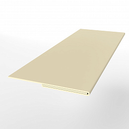 Планка финишная 0,45 мм (RAL 1015) оцинкованная, с порошковым покрытием