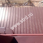 Кровельная трёхслойная сэндвич-панель кровельный профиль 120мм 1000мм с видимым креплением минеральная вата Полиэстер Доборник