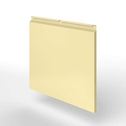 Фасадная металлокассета закрытого типа оцинкованная с порошковым покрытием 0,7x380х370 мм RAL 1000 Зелёно-бежевый