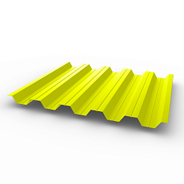 Профнастил НС35 - 0,8 -RAL 1026 оцинкованный, с полимерным покрытием (Полиэстер)