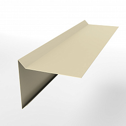 Планка ветровая 0,45 мм (RAL 1015) простая, с порошковым покрытием