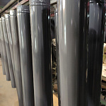 Труба водосточная оцинкованная порошок ф120х1250мм RAL 7015