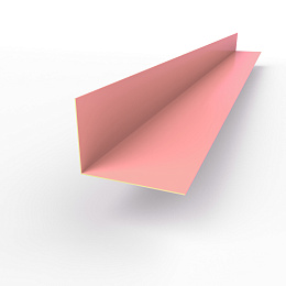 Планка угла внутренняя RAL 3015 оцинкованная c порошковым покрытием 0,45мм