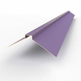 Конек фигурный 0,45 мм RAL 4011 оцинкованный, с порошковым покрытием