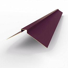 Конек фигурный 0,45 мм RAL 4007 оцинкованный, с порошковым покрытием