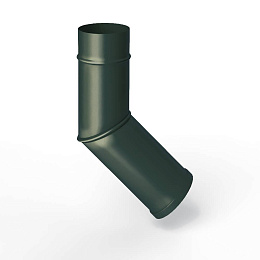 Колено водосточное оцинкованное порошок ф90мм RAL 6012