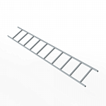 Лестница фальц кровельная 2000мм холоднокатанная сталь с порошковым покрытием RAL 7040