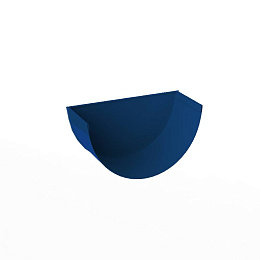 Заглушка желоба водосточного оцинкованная порошок ф120мм RAL 5010