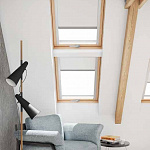 Окно мансардное дерево, лак ручка снизу Dakea KAA C4A B1500 55*98см