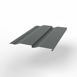 Металлосайдинг Корабельная доска оцинкованный с полимерным покрытием 0,45x265мм  RAL 7005