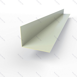 Планка угла внутренняя RAL 7035 оцинкованная c порошковым покрытием 0,45мм