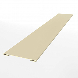 Планка стыковочная для металлосайдинга экобрус оцинкованная с порошковым покрытием 0,45мм ширина менее 625 мм RAL 1015