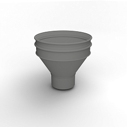 Воронка водосточная ф200х350мм (RAL 9007) водосборная, c порошковым покрытием