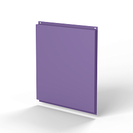 Фасадная металлокассета открытого типа 1 мм (RAL 4011) оцинкованная, с порошковым покрытием