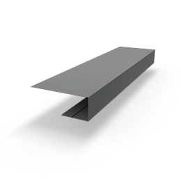 j планка RAL 7037 оцинкованная c порошковым покрытием 0,45мм