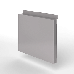 Фасадная металлокассета с иклями оцинкованная с порошковым покрытием 0,7мм RAL 7036