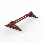 Снегозадержатель трубчатый плоскоовальный 3000мм фальц 40x20-1,0-2,0-4 оцинкованная сталь с порошковым покрытием RAL 3009