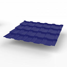 Металлочерепица Kvinta plus оцинкованная с полимерным покрытием 0,45х1210мм RAL 5002