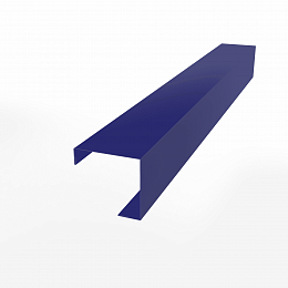 Планка угла внешнего простая  для фальцевой кровли оцинкованная с порошковым покрытием 0,45мм ширина менее 625 мм RAL 5002