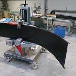 Парапет радиусный 0,7 мм (RAL 9011) полиэстер