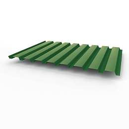 Профнастил С20 - 0,5х1150мм (RAL 6002) оцинкованный, с полимерным покрытием (полиэстер)
