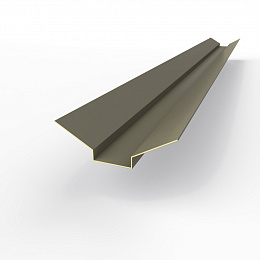 Ендова верхняя фигурная 0,45 мм (RAL 7039) оцинкованная c порошковым покрытием