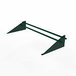 Снегозадержатель трубчатый плоскоовальный 3000мм универсальный 25-1,0-1,5-4 оцинкованная сталь с порошковым покрытием RAL 6005