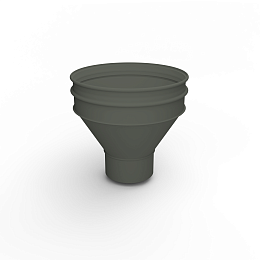 Воронка водосточная ф106х350мм (RAL 6006) водосборная, c порошковым покрытием