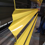 Карнизная планка RAL 1018 оцинкованная с порошковым покрытием 0,7 мм