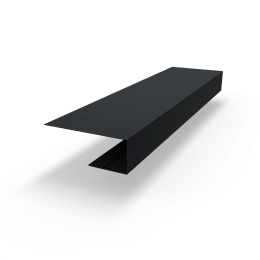 j планка RAL 9011 оцинкованная c порошковым покрытием 0,45мм