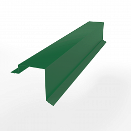 Торцевая планка (RAL 6029) оцинкованная, с порошковым покрытием 0,45 мм (ширина более 625 мм)