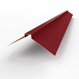 Конек фигурный 0,45 мм RAL 3032 оцинкованный, с порошковым покрытием