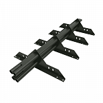 Снегозадержатель трубчатый плоскоовальный 3000мм универсальный 40x20-1,0-2,0-4 оцинкованная сталь с порошковым покрытием RAL 6020