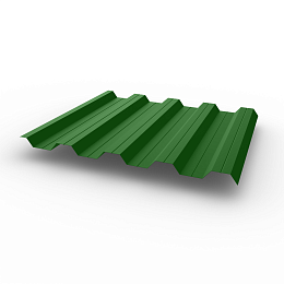 Профнастил НС44 (RAL 6010) 0,4х1047мм оцинкованный, с полимерным покрытием (Полиэстер)