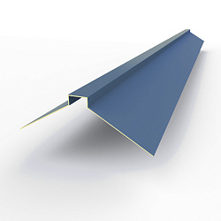 Конек фигурный 0,45 мм RAL 5023 оцинкованный, с порошковым покрытием