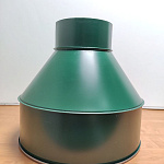 Воронка водосточная ф120х350мм (RAL 6005) водосборная, c порошковым покрытием