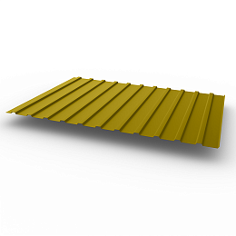 Профнастил С10 - 0,7х1180мм (RAL 1027) оцинкованный, с полимерным покрытием (Полиэстер)