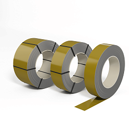 Лента оцинкованная (Штрипс) 0,8 мм (RAL 1027) с полимерным покрытием