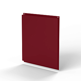 Фасадная металлокассета открытого типа 1 мм (RAL 3032) оцинкованная, с порошковым покрытием