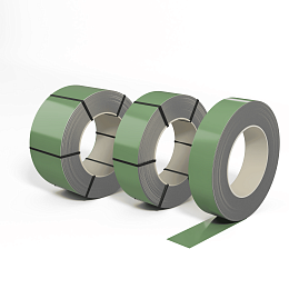 Лента оцинкованная (Штрипс) 0,55 мм (RAL 6021) с полимерным покрытием (полиэстер)