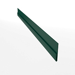 Планка стартовая для металлосайдинга блокхаус оцинкованная с порошковым покрытием 0,45мм ширина менее 625 мм RAL 6005