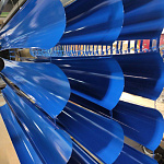 Желоб водосточный оцинкованный порошок ф150х2000мм RAL 9022