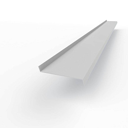 Отлив 0,45мм RAL 7047 оконный оцинкованный c порошковым покрытием