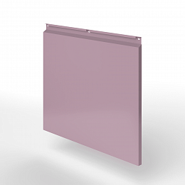Фасадная металлокассета закрытого типа оцинкованная с порошковым покрытием 0,7x430х420мм RAL 4009 Пастельно-фиолетовый