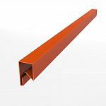 Планка П-образная для забора оцинкованная с порошковым покрытием 0,45мм ширина менее 625 мм RAL 2004