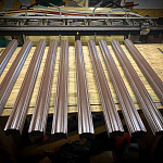 Штакетник полукруглый металлический оцинкованный с полимерным покрытием 0,45х100мм полукруглый фигурный RAL 1014