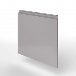 Фасадная металлокассета закрытого типа оцинкованная с порошковым покрытием 0,7x535х535мм RAL 7036 Платиново-серый