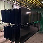 Парапет RAL 9005 полиэстер 0.45мм плоский