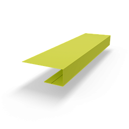 J профиль RAL 1016 оцинкованный c порошковым покрытием 0,45мм